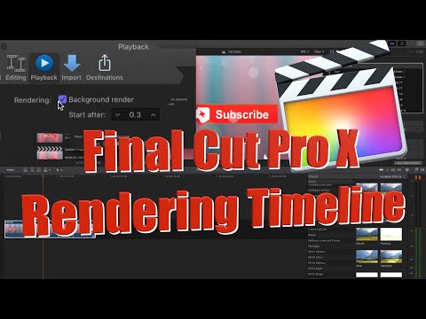 Final Cut Pro X  Rendering Timeline Speed Up Exports?