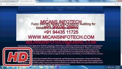 [Tech Tips]Fuzzy Identity-Based Data Integrity Auditing for Reliable Cloud Storage Systems