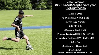 Nate Palermo Spring 2024-Spring 2025 Highlight Video