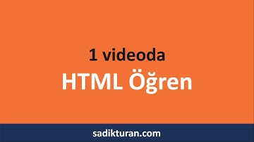 1 Videoda HTML Öğren. [ Web Geliştirme Eğitimi ]