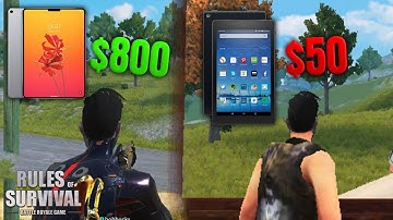 $800 Tablet vs $50 Tablet (Rules of Survival)