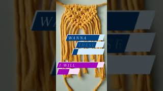 How to make Macrame Bunting | Learn to make Macrame Bunting for door | #shorts #macrame #bunting