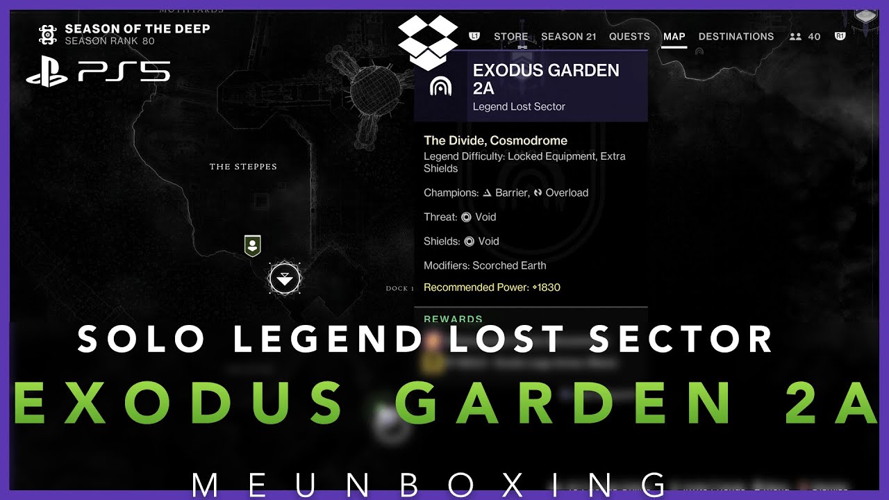 Solo LEGEND Lost Sector Exodus Garden 2A  