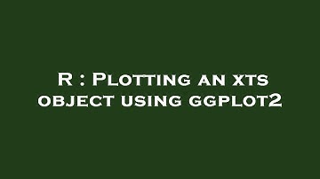 R : Plotting an xts object using ggplot2