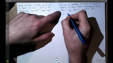 1D SUVAT Worked Exam Questions 2 - Harder Questions - A-level Mechanics