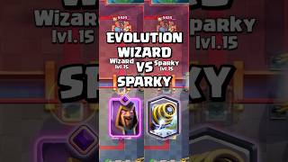 Evolution Wizard 🧙‍♂️ VS Sparky ⚡️ #clashroyale #shorts Resimi