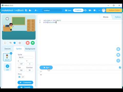 arithmetic calculator in python M Block 2