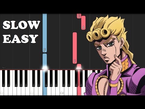 giorno's-theme---jojo's-bizarre-adventure---golden-wind-(slow-easy-piano-tutorial)