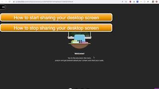 How to share and stop sharing desktop screen in Blackboard collaborate