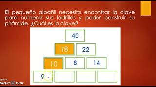 PIRÁMIDE NUMÉRICA PIRÁMIDE NUMÉRICA