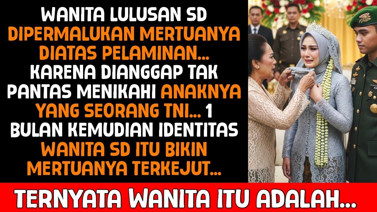 DIHINA MERTUA KARENA HANYA LULUSAN SD, 1 BULAN KEMUDIAN WANITA INI MEMBUAT MERTUANYA TERTUNDUK MALU
