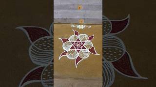 Simple daily routine rangoli kolam/#kolam #rangoli #easyrangoli /@thenmozhirangolis8602