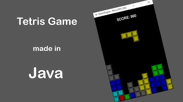 Tetris Game in Java from scratch + Source code