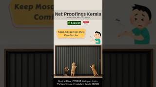SecureX Aluminum Folding Insect Screen | Mosquito &amp; Pet Protection | NET Proofings Kerala