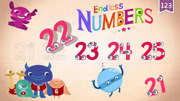 Endless Numbers Kids - Counting Numbers from 21 to 25