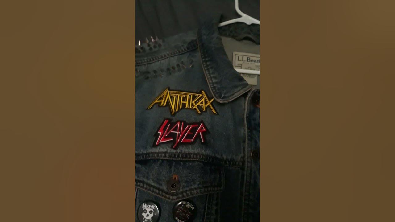 Two new patches in my store today. Version 2 of the Mini Battle Jacket, and  a mini back patch because all battle jackets HAVE to have a back patch  they just HAVE