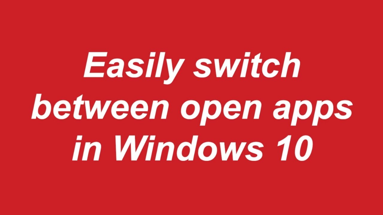 MicroAge Tips & Tricks: Switch Between Apps in Windows - YouTube
