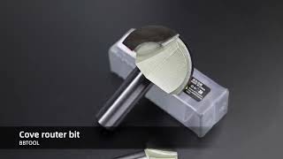 Bb Half Round Radius Bottom Bullnose Router Bits Wood Circular Arc