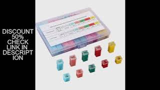 30 Pieces Car Fuses Assortment Kit Tall/Standard and Low Profile Box Shaped Automotive Fuses for Pic