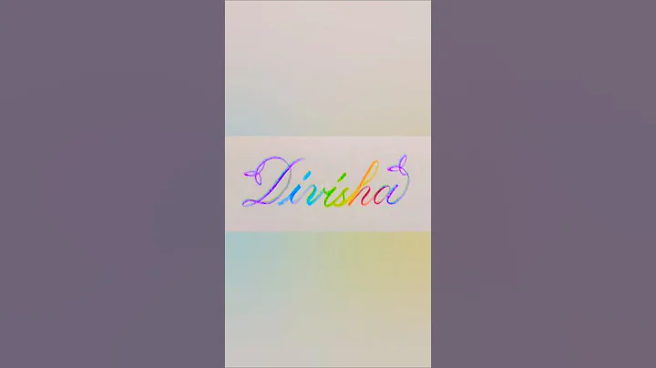 Writing my subscriber's name ✍️ #calligraphy #lettering #handlettering #art