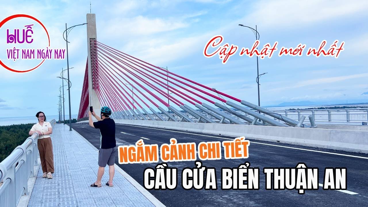 Thật chú vị ngắm toàn cảnh chi tiết trên cầu vượt cửa biển Thuận An