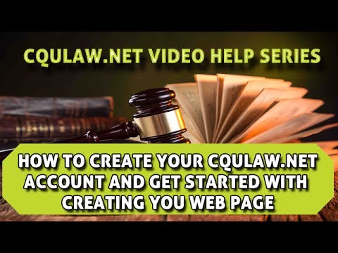How To Create Your CQULAW.NET Account