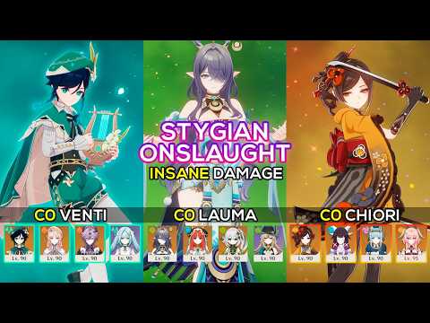 [NEW] 6.6 Stygian Onslaught Fearless | C0 Venti / C0 Lauma / C0 Chiori Genshin Impact 6.6
