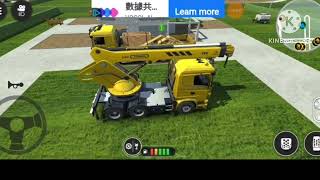 สร้างบ้าน โครงสร้าง งานหลังคา work construction truck simulator game  เกมก่อสร้าง @นายเต่า ชาแนล screenshot 3