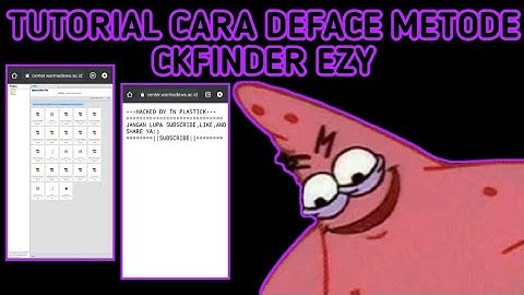 TUTORIAL CARA DEFACE METODE CKFINDER EZY