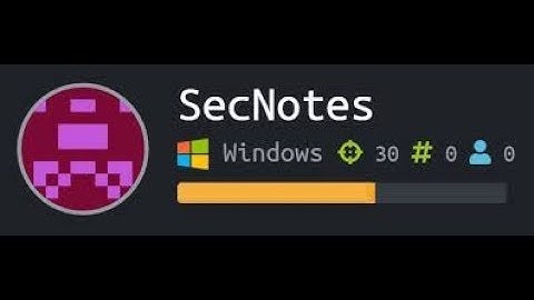 SecNotes - HackTheBox