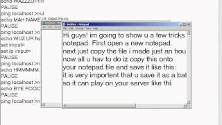 Cool Tricks with Notepad!!!!