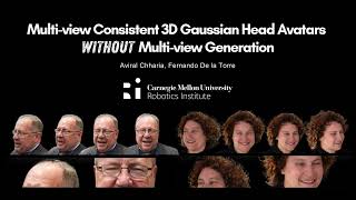 Multi-view Consistent 3D Gaussian Head Avatars 'without' Multi-view Generation (CVPR 2026)