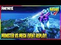 *NEW* FORTNITE MECH VS MONSTER EVENT REPLAY! (Cinematic Fortnite Event Replay No Commentary)