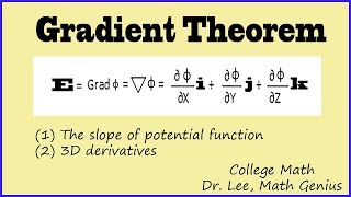 Gradient Theorem, Potential with a Vector Field