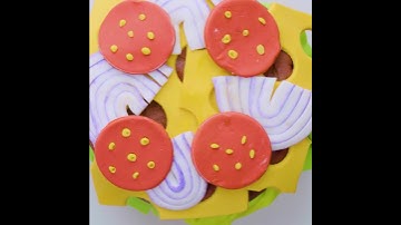 Cake Decorations Are Very Professional | A Hamburger Fondant Cake Was Created #shorts