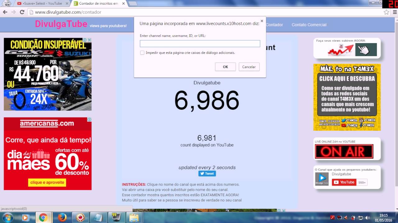 Tutorial Sobre o Contador de Subs HD - YouTube