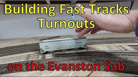 Bouw van snelwissels voor de UPRR Evanston Sub. Modelspoorbanen in actie.