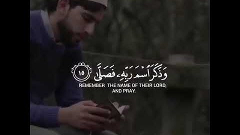 قَدْ أَفْلَحَ مَنْ تَزَكَّى* وَذَكَرَ اسْمَ رَبِّهِ فَصَلَّى .. أواخر سورة #الأعلى #عبدالرحمن_مسعد