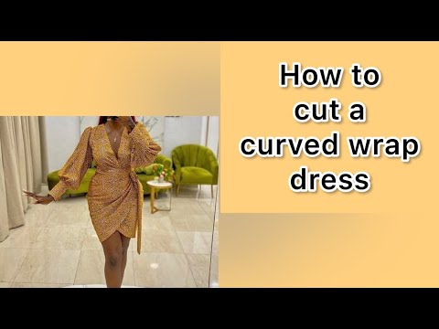  How to cut a curved wrap dress ( easiest method) @Signature32  #signature32 #wrapdress #dress