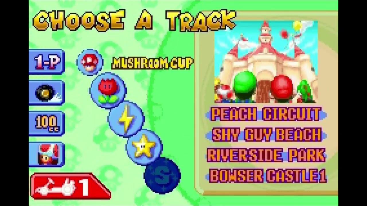 Mario Kart Super Circuit with Mario Kart 64 (US / EU) Voices Mod