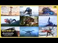 All types of machines in horizon forbidden west  cinematic showcase