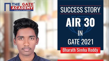 GATE 2021 Topper Interview | Bharath Simha Reddy, AIR 30 IN | GATE Toppers Strategy | GATE Rankers