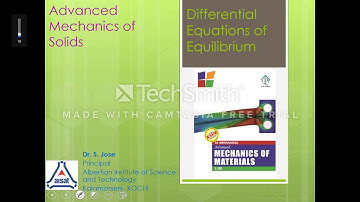 Differential Equations of Equilibrium