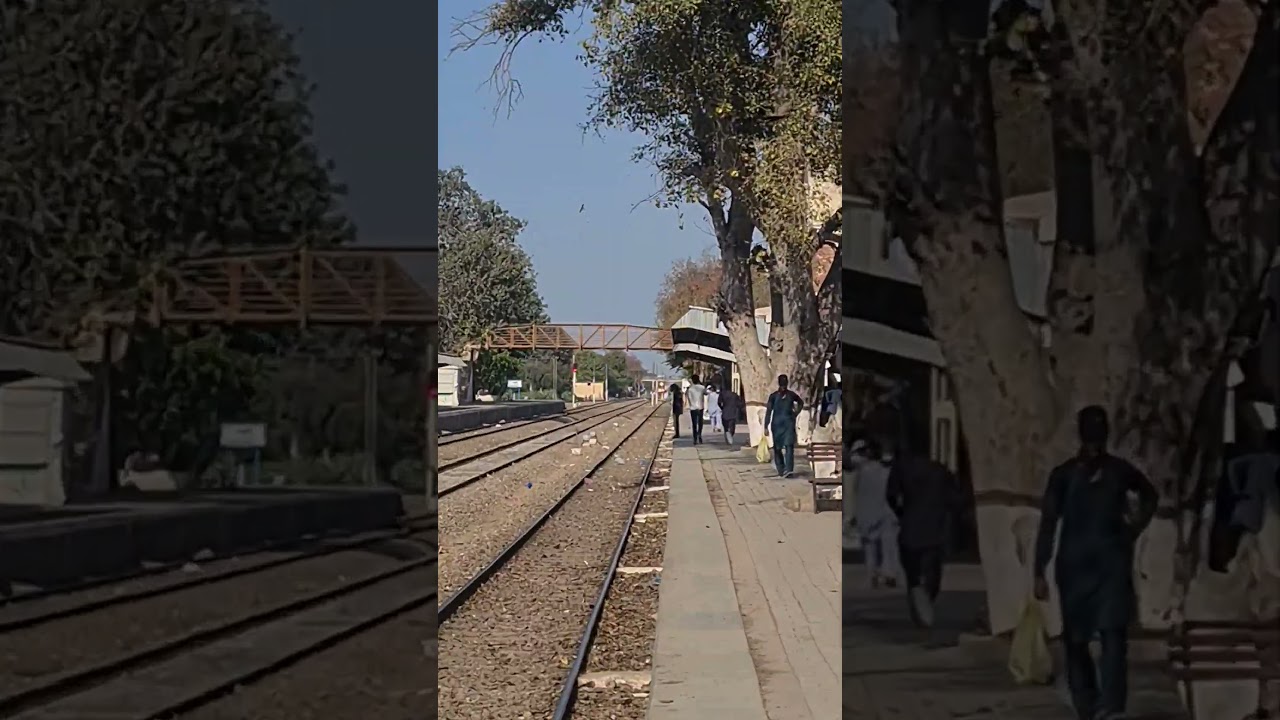 Train Arrival At Okara Station Pakistan Railways