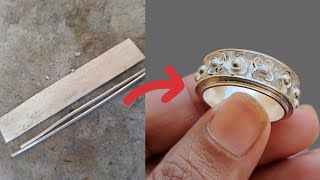 Silver Ring Making New Model Silver Ring Is Made Handmade