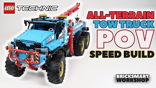 Lego Technic 42070 All-Terrain Tow Truck Pov Speed Build