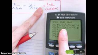 CALCULATOR - Checking answers with TABLE