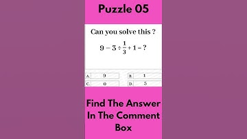 Math Puzzles With Answers - 05 | Math Puzzles | Math Puzzle for Genius