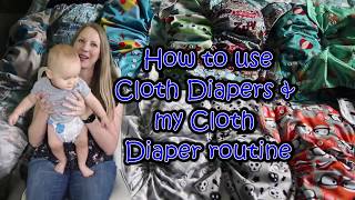 Easy Cloth Diaper Routine in 5 minutes a day & How to put on Cloth Diapers