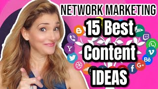 15 أفضل أفكار محتوى الوسائط الاجتماعية|التسويق الشبكي